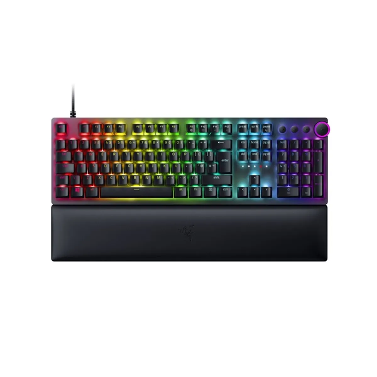 Razer RZ03-03930500-R3W1 Huntsman V2 UK fekete piros optikai kapcsolók, RGB, beépített memória, programozható gombok, USB-C, 180 cm #1
