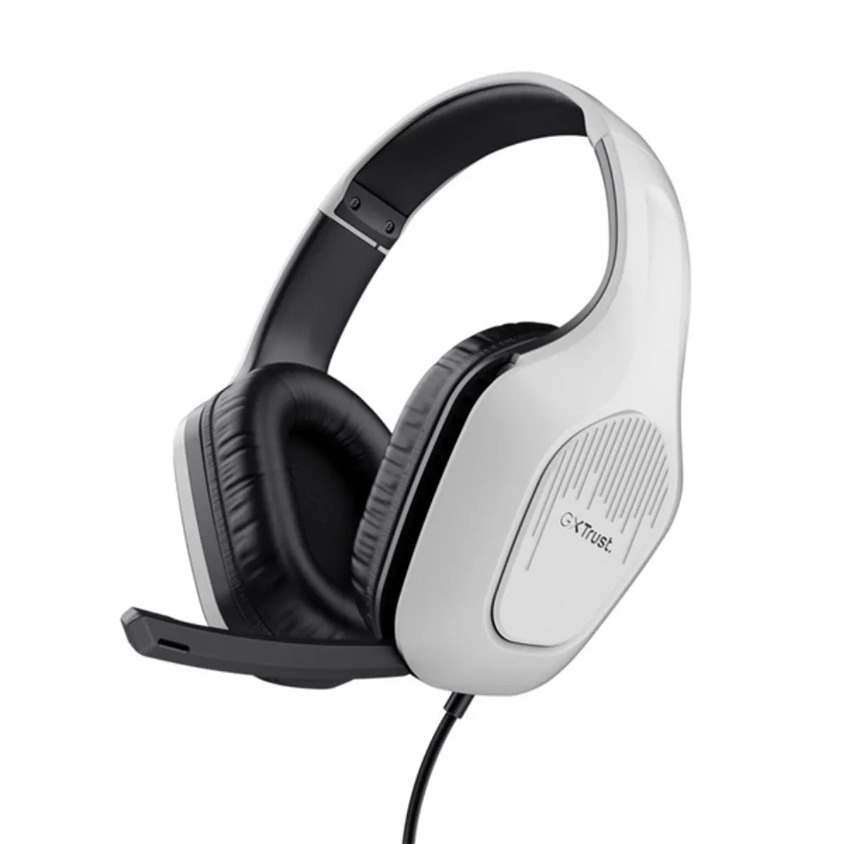 Trust 24993 GXT 415PS Zirox Fehér gamer 120 cm 3,5 mm jack hangerő szabályzó mikrofon balra 20-20000 Hz 50 mm 2.0 mikrofonos fejhallgató #1