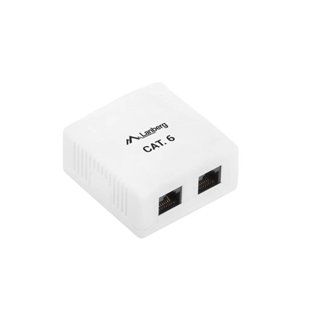 LANBERG OU6-0002-W 2xRJ45 CAT.6 UTP falon kívüli aljzat felületre szerelhető fehér #3