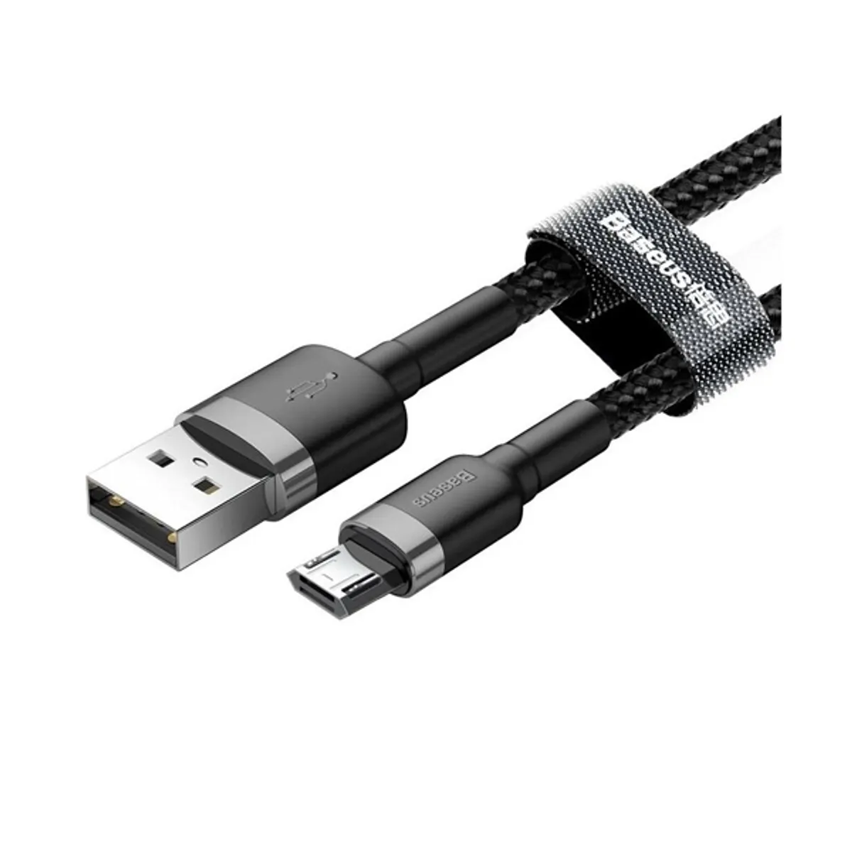 Baseus CAMKLF-BG1 Cafule USB-A Micro USB kábel 1m fekete-szürke #1
