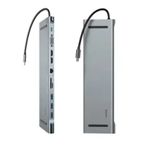 Baseus CATSX-G0G Enjoyment 11in1 USB-C hub HDMI 2 VGA LAN 1 USB 4 microSD SD