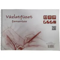 EGYEB BELFOLDI P1115-0031 B4 famentes vázlatfüzet fehér 32 lap spirál fekvő #2