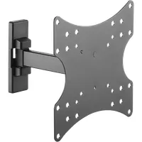STELL 35057267 SHO 4520 kihúzható fali konzol 23"-42" VESA 75x75;100x100;200x100;200x200 20 kg forgatható 90° billenthető 10° fekete acél