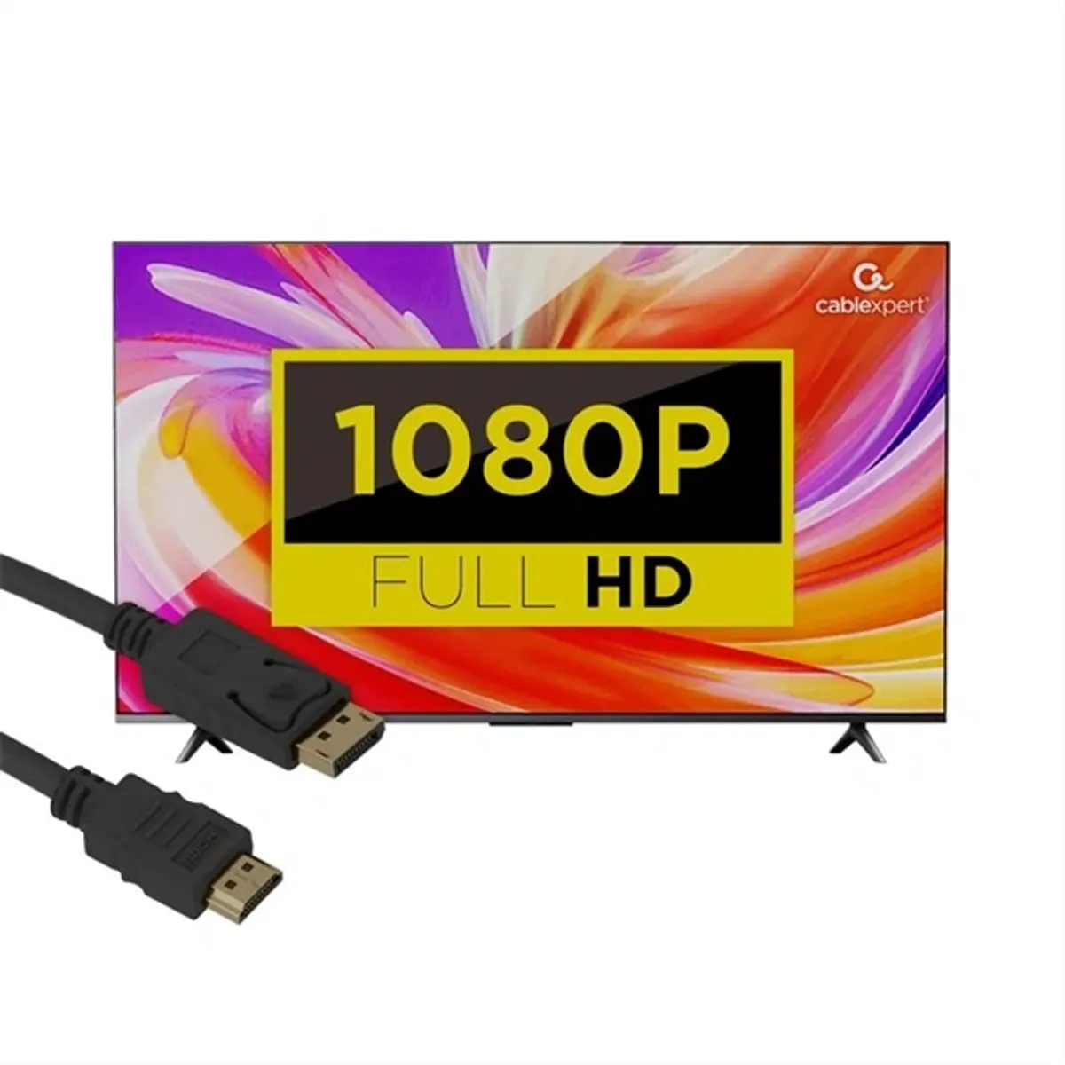 Gembird CC-DP-HDMI-1M DisplayPort HDMI kábel 1 m 4K 30 Hz HDCP 5.1 audio Plug and Play #3