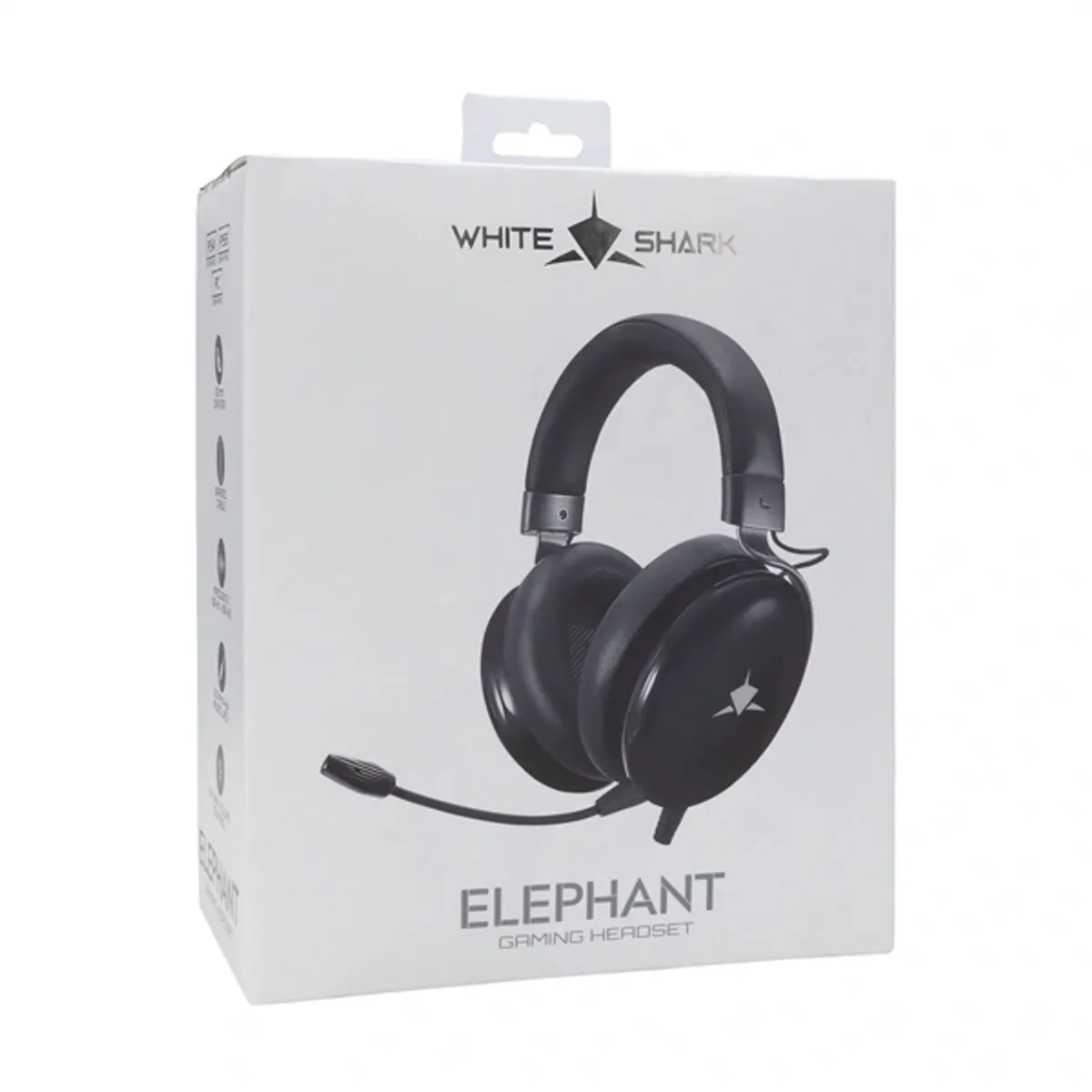 White Shark WS GH-2540B Elephant fejhallgató gamer 50 mm meghajtók 32 ohm 20-20000 Hz 108 dB vezetékes 3,5 mm 180 cm levehető mikrofon fekete #5