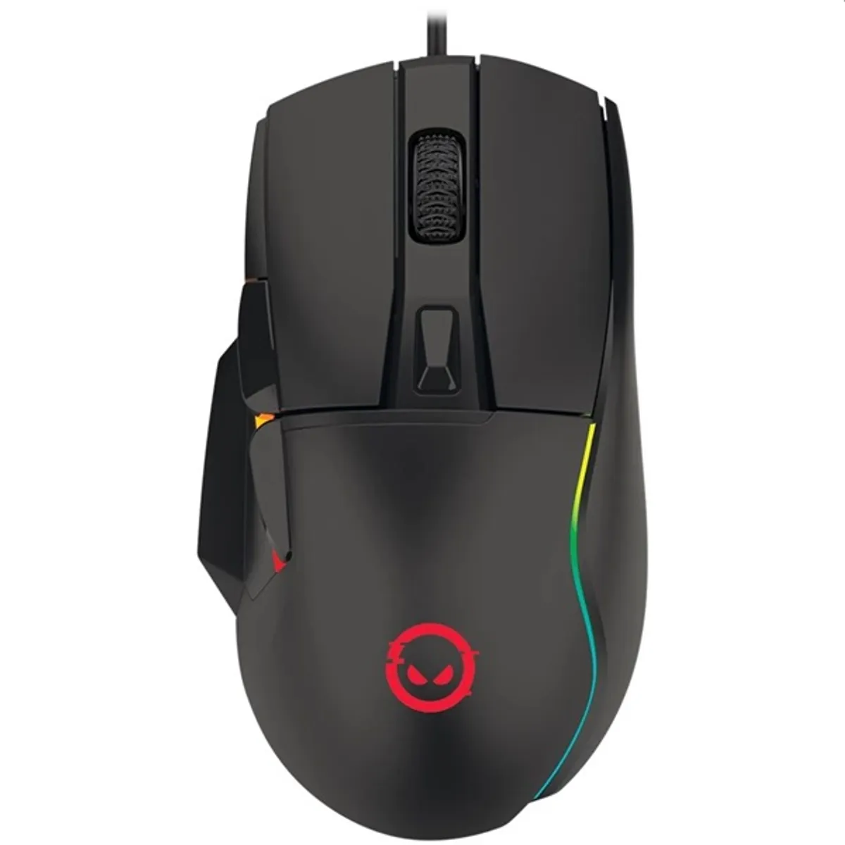LORGAR LRG-GMS357 Jetter 357 6 programozható gomb, 8000 DPI, Pixart optikai, USB, RGB, PTFE talp, 185 cm kábel, fekete #1