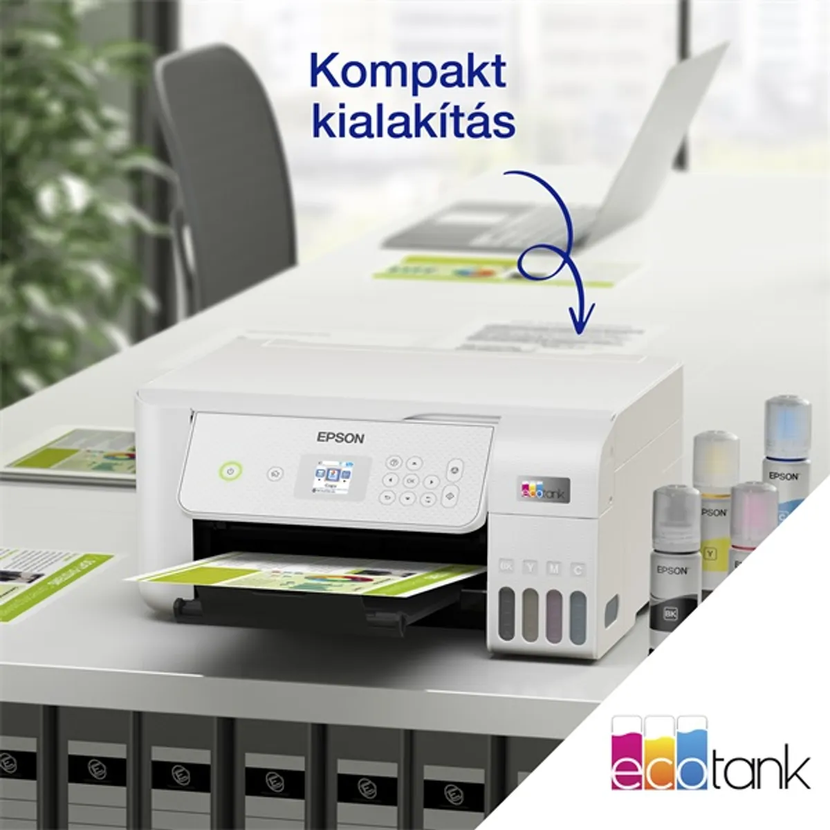 Epson C11CJ66427 EcoTank L3286 fehér színes multifunkciós tintasugaras, WiFi, USB 2.0, ePrint, eFax, Web, A4, bemeneti 100 lap, kimeneti 30 lap #10