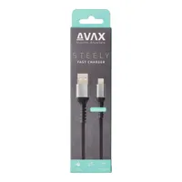 Avax CB401G Steely 1,5m USB A-Lightning acélszürke adat- és töltőkábel #3