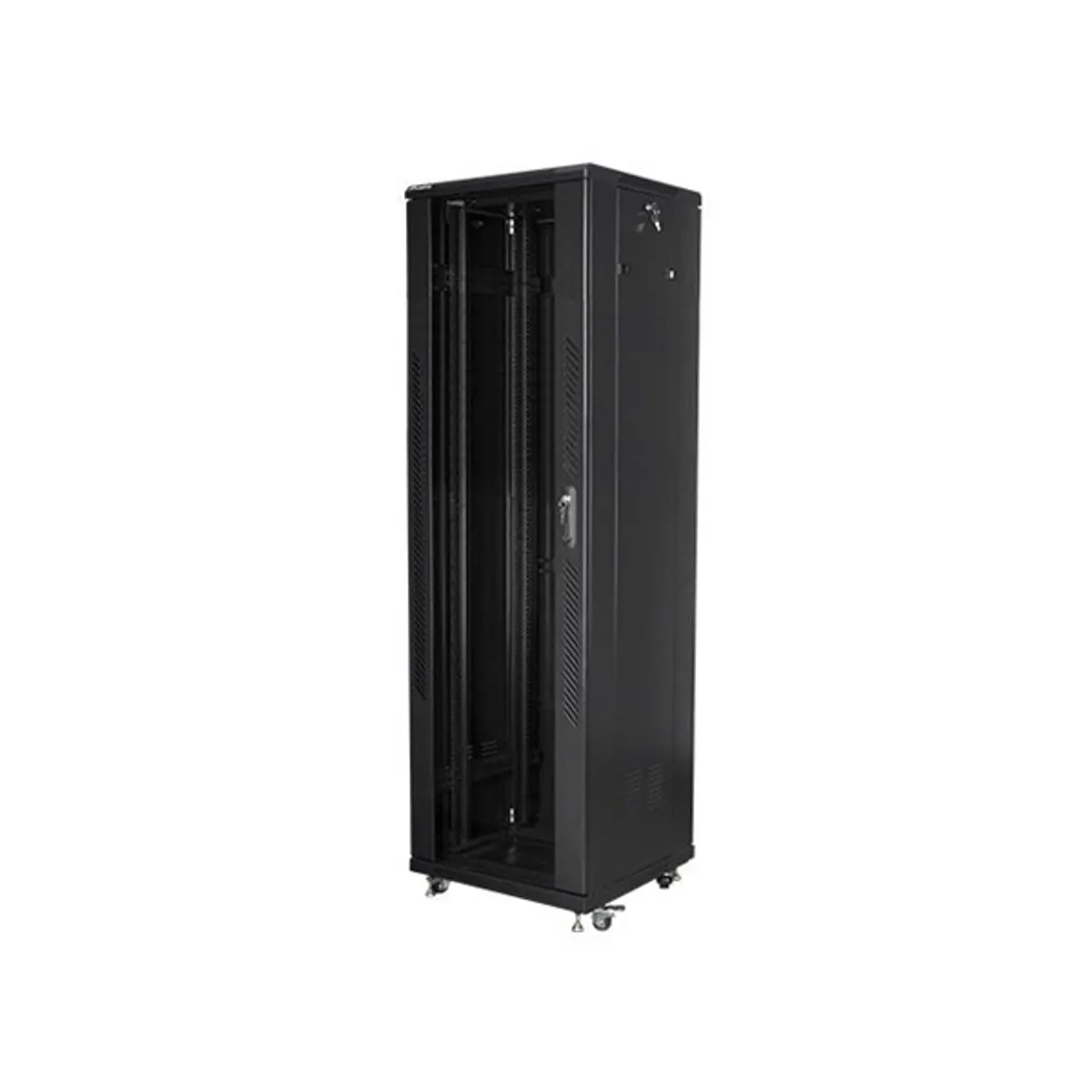 Lanberg FF01-6642-12B 42U 19" 600x600 fekete üvegajtós #3