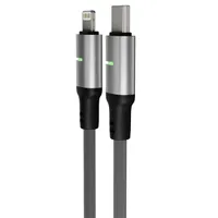 AVAX_CB635 STEELY LED 100 cm 27W USB-C - Lightning fekete #4