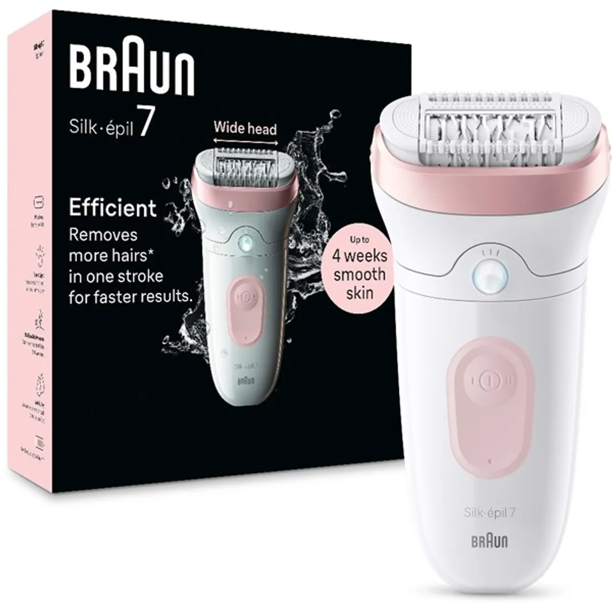 Braun 80743173 epilátor széles fej 40 MicroGrip csipesz vízálló masszázsgörgő 40 perc üzemidő #2