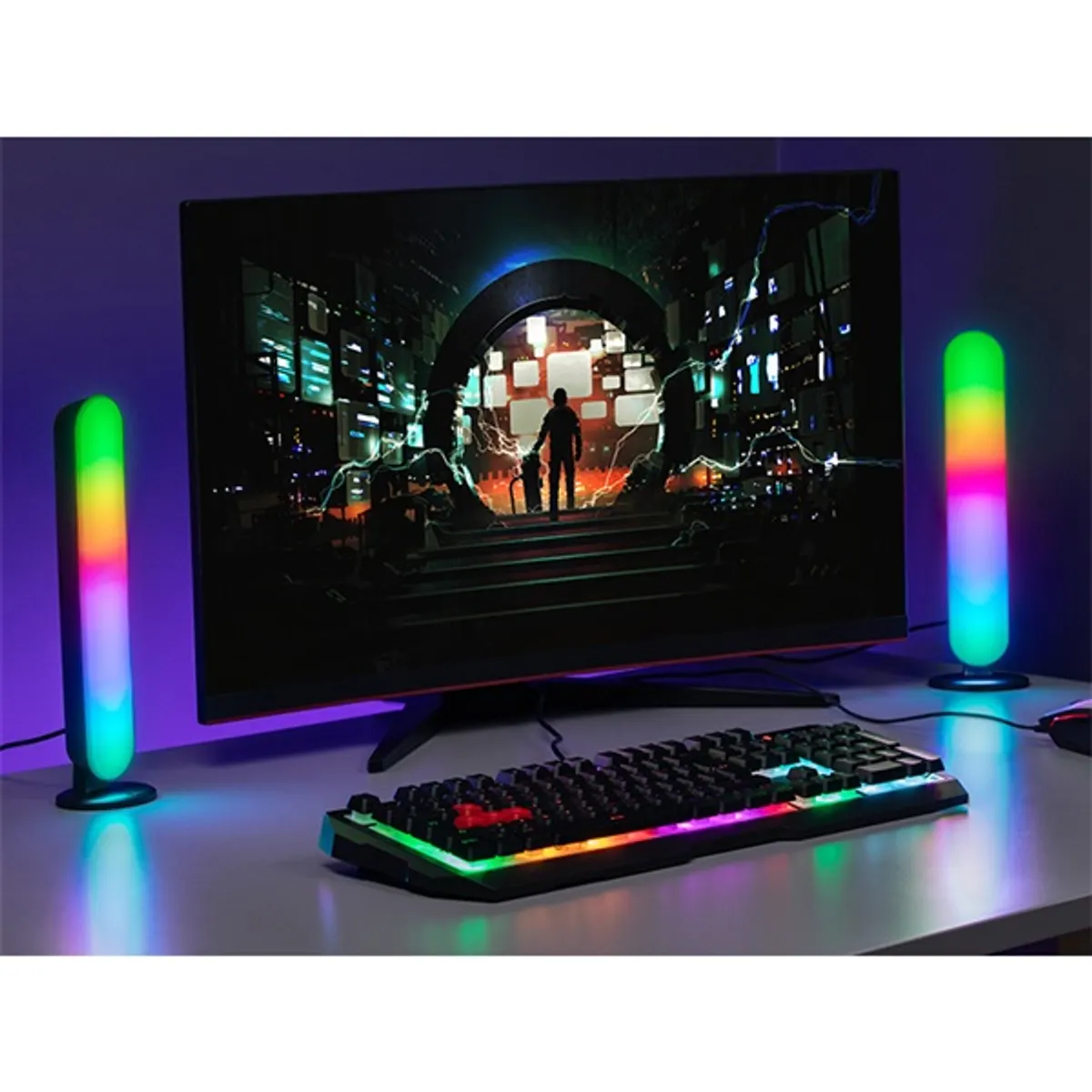 TRACER TRAOSW47245 Ambience Smart Flow rgb asztali lámpa szett 5W led integrált 12 háttérvilágítási mód fekete #5