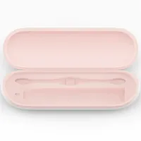 OClean C06000001 utazótok elektromos fogkefékhez fehér-pink, kompatibilis: X Pro Elite, X Pro, Z1, F1; 1 fogkefe és 2 kefefej befogadására