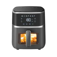 TOO AF-150B Forrólevegős sütő 1400 W 5 L fekete betekintő ablak kivehető edény