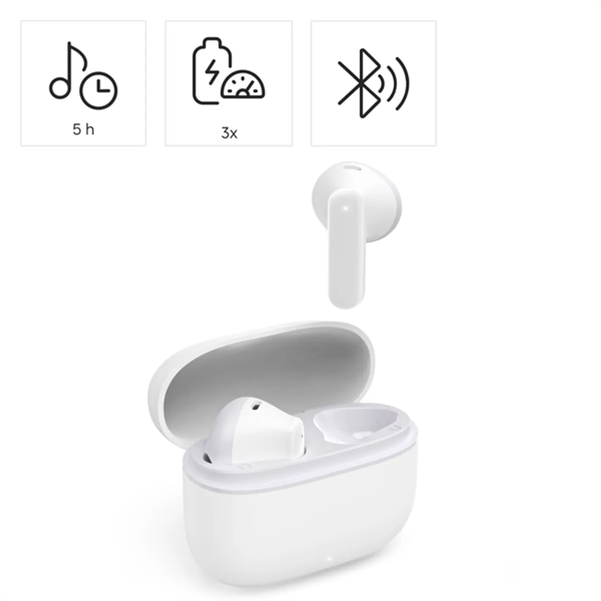 Hama 00221753 freedom light II fehér in-ear bluetooth usb-c 5 óra 35 g beépített mikrofon true wireless #3