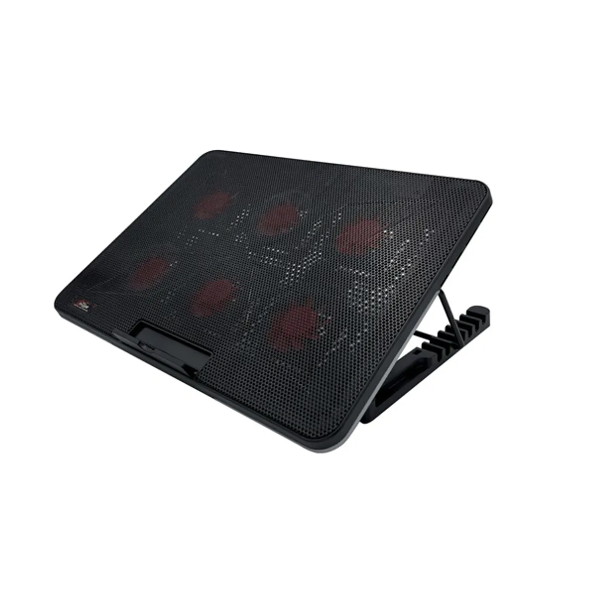 FROGGIEX FX-PC-P2-R HyperCooling Notebook hűtőpad 6 ventilátor USB hub RGB fekete 15.6" #1