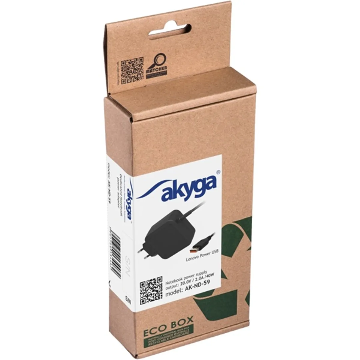 AKYGA AK-ND-59 Notebook töltő 40W 20V 2A USB Lenovo #6