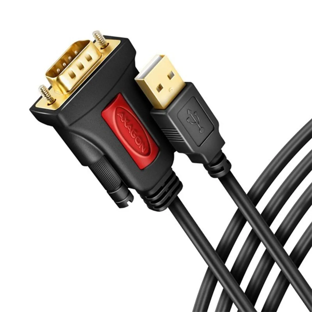 AXAGON ADS-1PSN USB-soros aktív adapterkábel 1,5 m Prolific PL2303GT #1