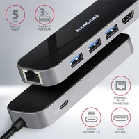 Axagon HMC-6GL 6in1 hub 3x USB-A 1x HDMI 1x RJ-45 USB-C PD 20 cm kábellel #2