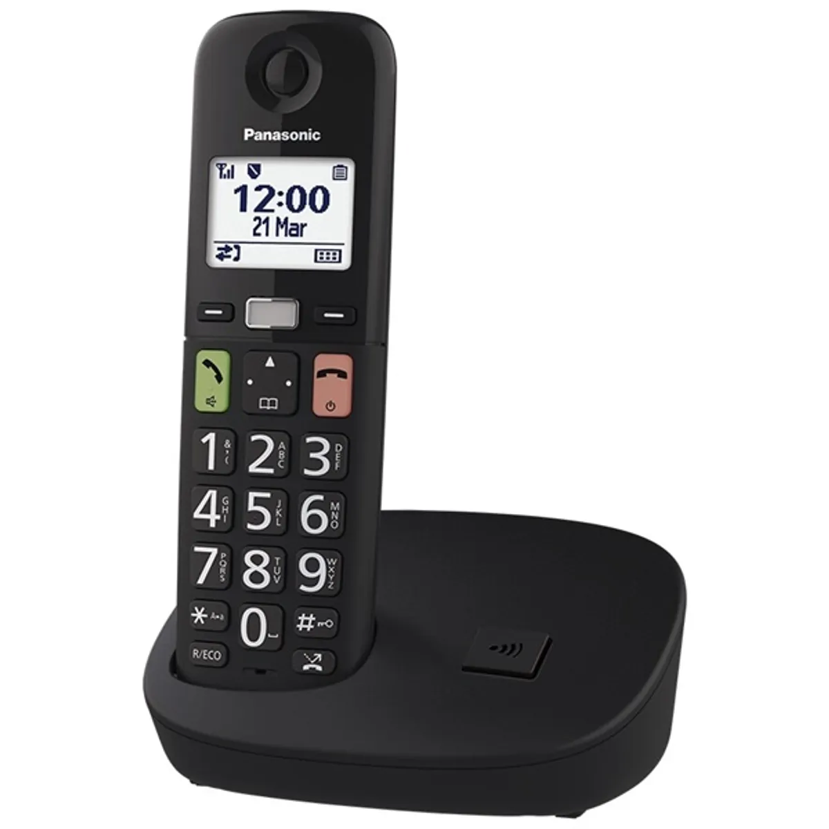 Panasonic KX-TGU110FXB DECT telefon vezeték nélküli üzenetrögzítő kihangosító fekete #1