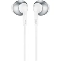 JBL JBLT205CRM T205 Fehér króm 12 mm meghajtó, 3,5 mm jack, vezetékes, mikrofon, impedancia 32 ohm, 20 Hz-20 kHz, 118 cm #3