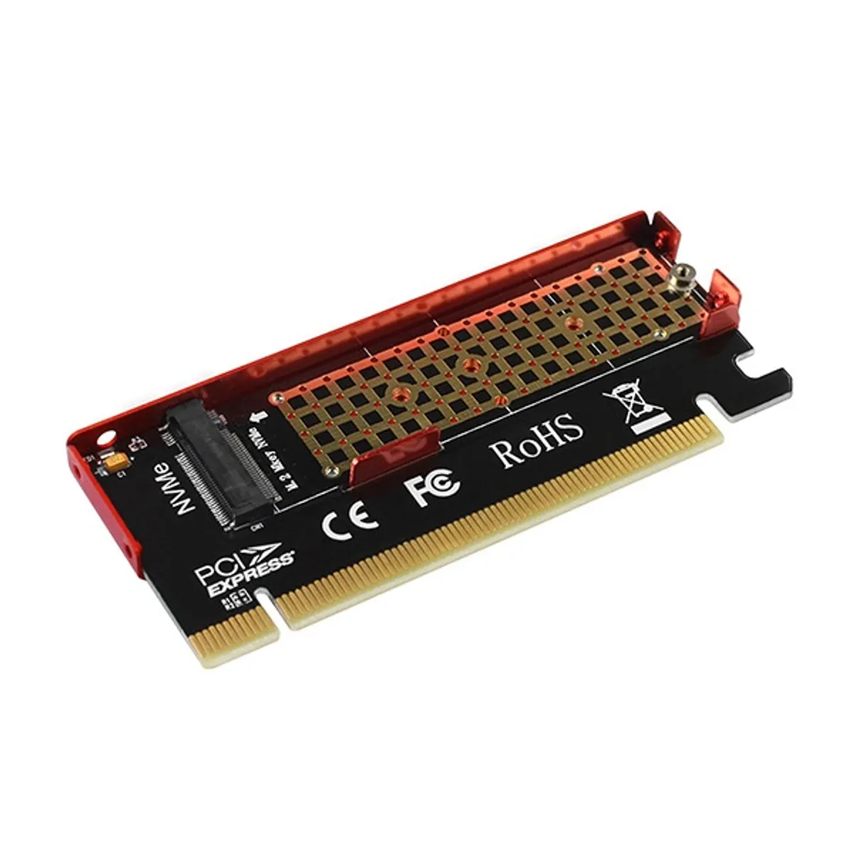 AXAGON PCEM2-S M.2 NVMe PCIe bővítő M-key/B+M-key, 2230-2280, Plug and Play, 4-lane PCIe 3.0/4.0, alumínium hűtőburkolat, LED #2