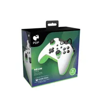 PDP 049-012-WG Xbox kontroller neon fehér zöld-fekete 250 cm USB PC Series X és S Xbox One #6