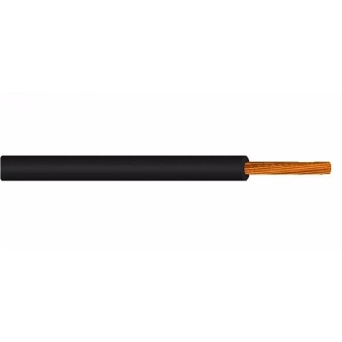 PRC MKH 1X6 FEKETE H07V-K 1x6 mm2 5.3 mm PVC -30 és +70 C U0 450V U 750V #1