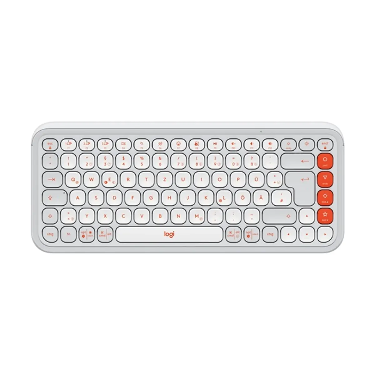 Logitech 920-013072 POP Icon Keys fehér-narancssárga Bluetooth, 2xAAA, Easy-Switch, 3 éves üzemidő #1