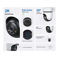 TP-LINK TAPO C510W Tapo C510W 3MP IP65 WiFi PTZ Mikrofon SD-kártyaolvasó Fehér #2