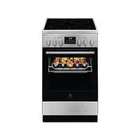 Electrolux 943005713 kerámialapos tűzhely, szabadonálló, inox, főzőzóna: 4, grill, sütővilágítás: Van