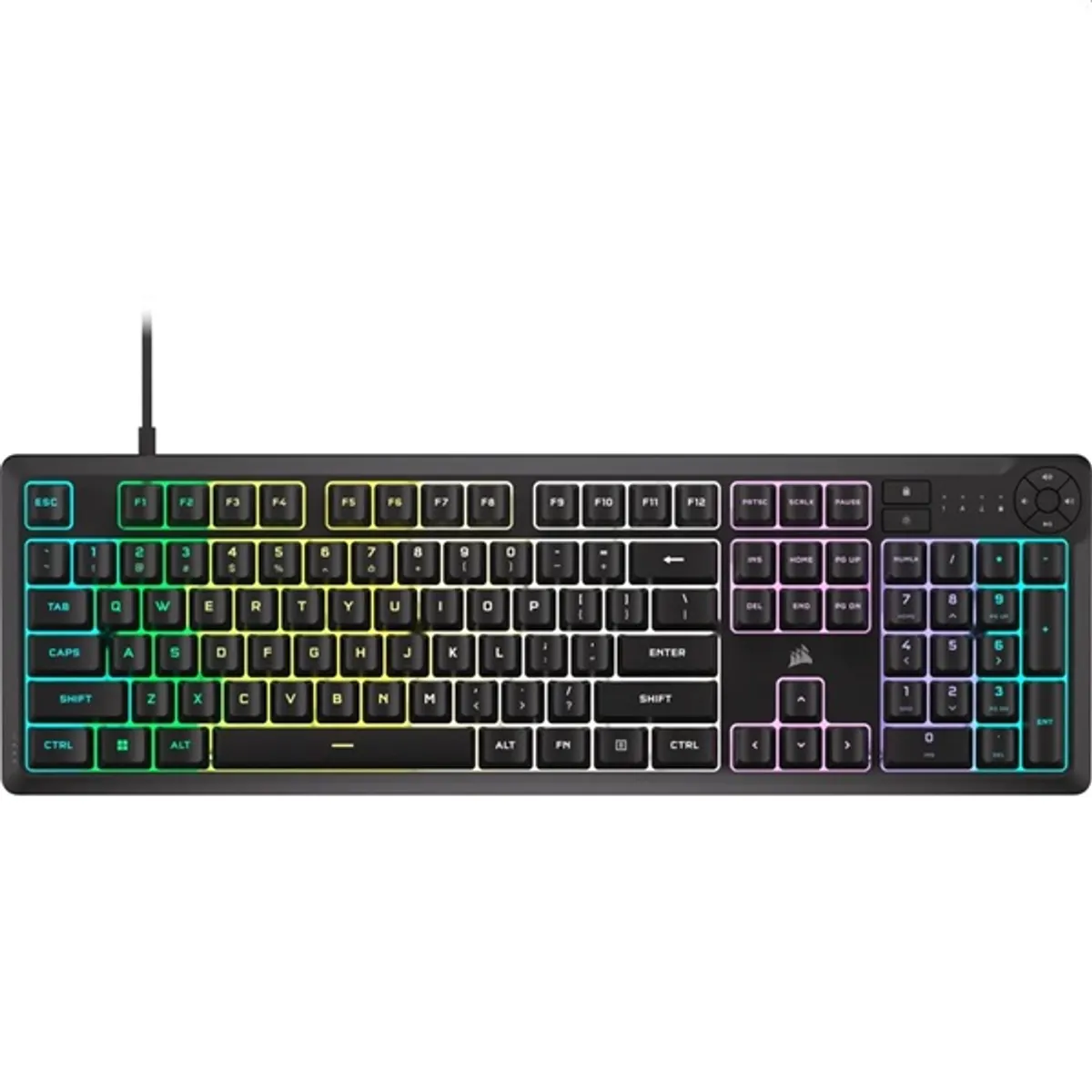 Corsair CH-9226C65-NA K55 core rgb állítható magasság vízlepergető 180 cm kábel USB 2.0 numerikus billentyűzet #1