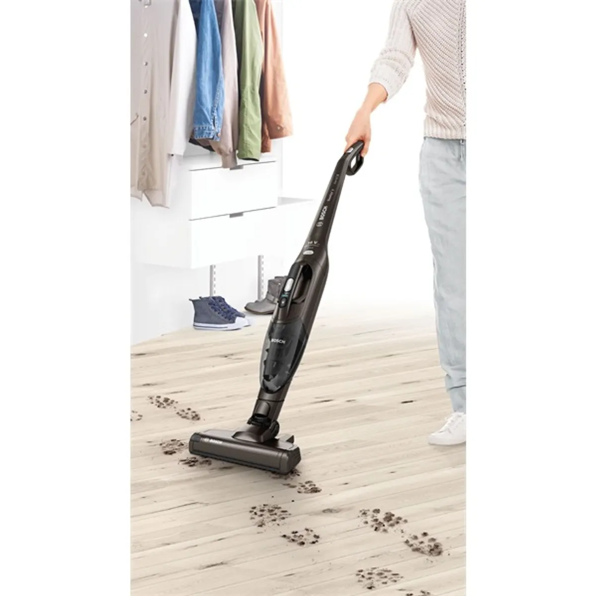 BOSCH BCHF2MX16 2in1 Serie2 akkumulátoros 16V Li-Ion, 40 perc, portartály, ciklon szűrőrendszer, mosható szűrő, kivehető kézi egység #8
