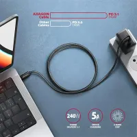 Axagon BUCM4X-CM05AB NewGEN 0,5m USB-C USB-C adat- és töltőkábel 40 Gbps PD 240W #4
