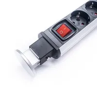 TOO PPS-307-3S ezüst beépíthető elosztó 3x Schuko 2x USB-A 180 cm IP20 #5