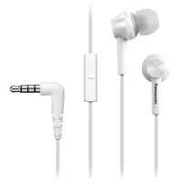 PANASONIC RP-TCM115E-W RP-TCM115E fülhallgató, fehér, 2.0 mikrofonos, vezetékes, 3,5 mm jack, 1,2 m