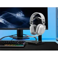 CORSAIR CA-9011236-EU HS80 RGB Wireless Fehér SLIPSTREAM Wireless 50 mm 32 ohm USB PC MAC PS4 PS5 20 óra 20-40000 Hz #7