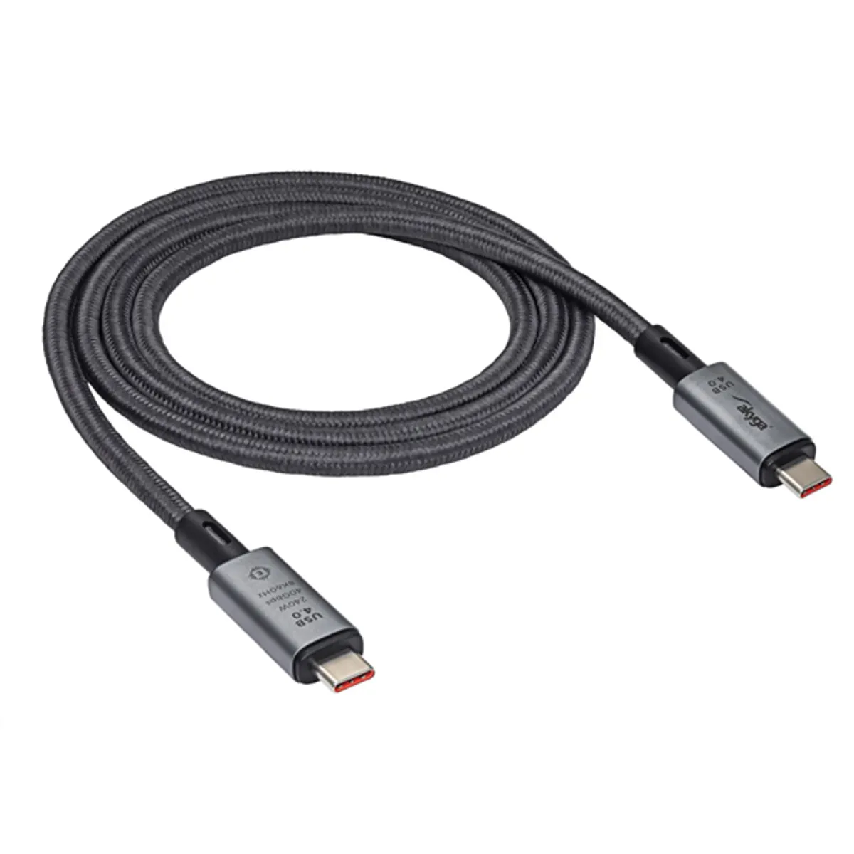AKYGA AK-USB-45 USB4 Type-C kábel 100 cm 40Gbps 240W #1