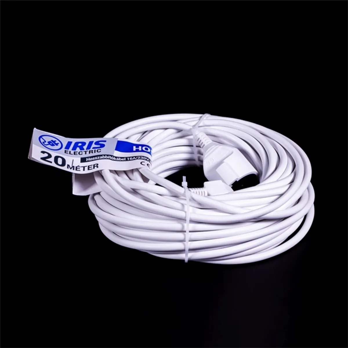 IRIS electric IEEC-20M-16A-230V hosszabbító fehér 20 m schuko #3