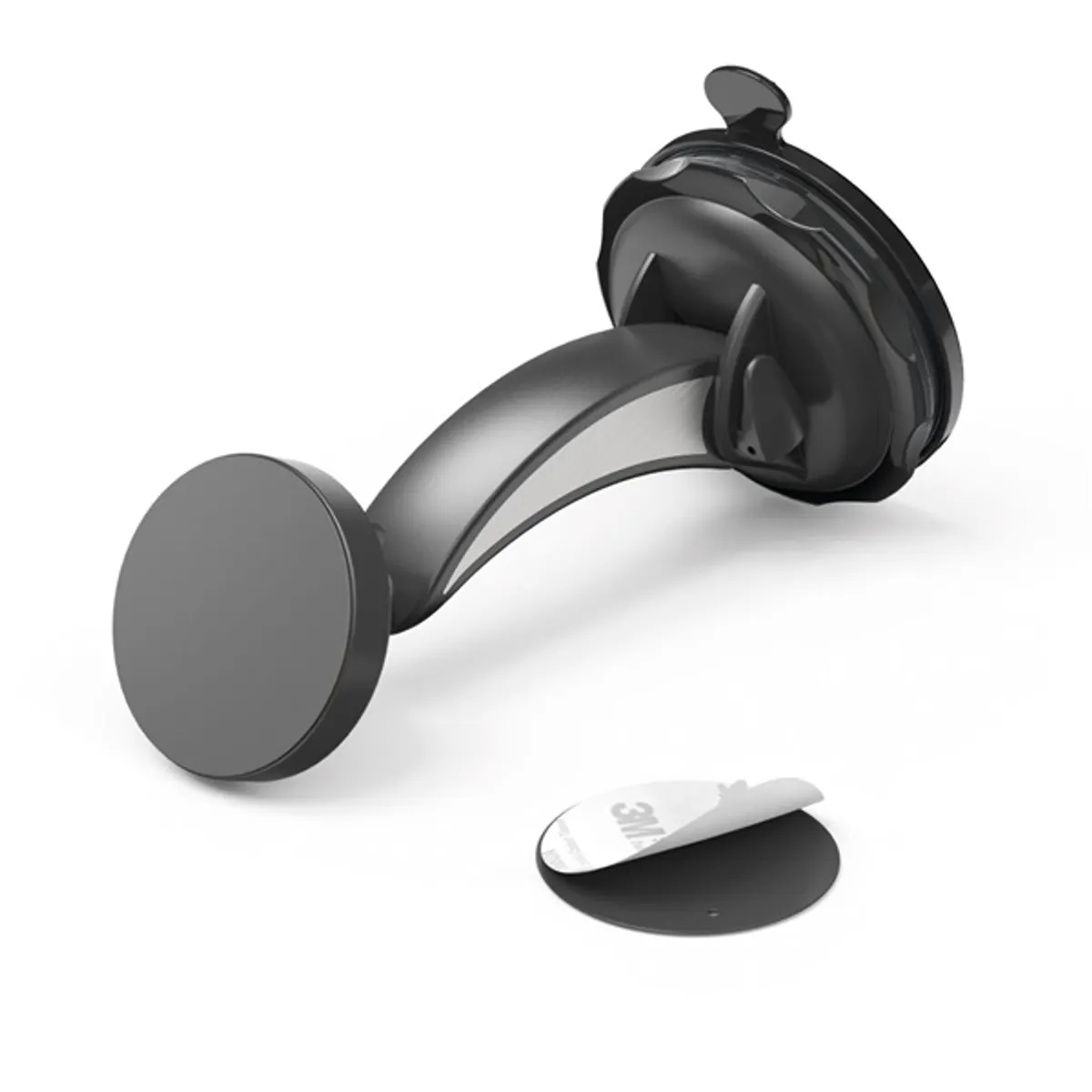 HAMA 00201512 Magnet alu univerzális autós mobiltartó szélvédőre fekete 360 fokban forgatható #1