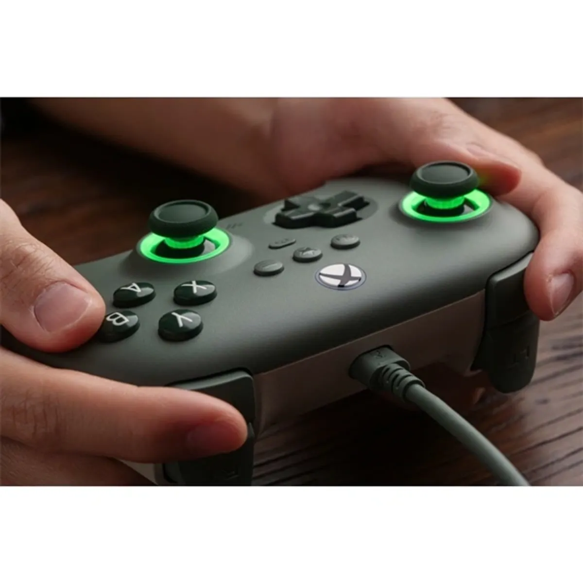 8BitDo RET00459 Ultimate c wired controller sötétzöld hall-effektus USB-C, PC, Xbox Series X S kompatibilis #5