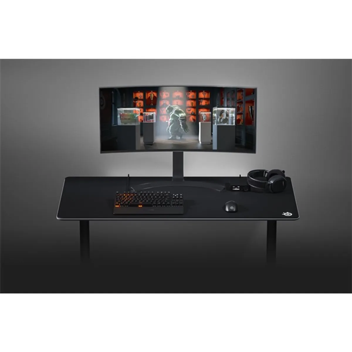 STEELSERIES 63842 QcK Cloth 3XL 1220 x 590 x 3 mm fekete gamer csúszásmentes alap #6