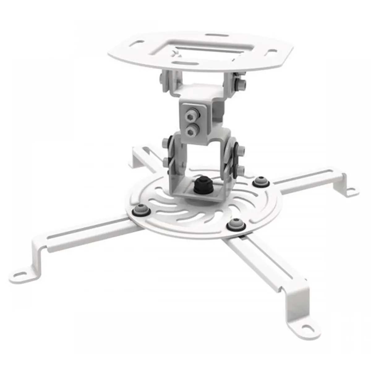 SBOX PM-18 mennyezeti projektor tartó alumínium fehér max 150 mm 13,5 kg forgatható 360° billenthető 15° kábelrendező 54-320 mm kompatibilis projektor #1
