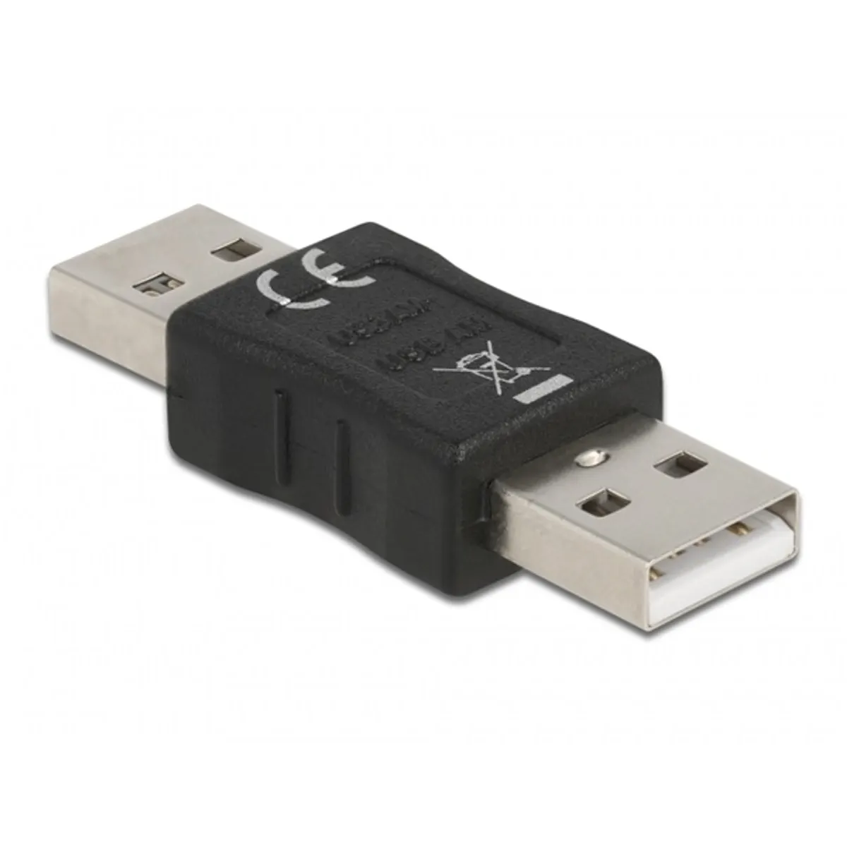 DELOCK 65011 nemváltó adapter usb-a férfi - usb-a férfi fekete usb 2.0 #1