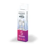 Stansson CL-152 Lightning USB-A adat- és töltőkábel 0,5 m fehér #2