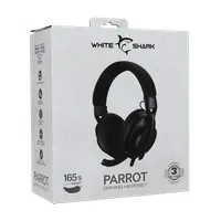 White Shark WS GH-2440B Parrot-B fekete fejhallgató 40 mm hangszóró 20-20000 Hz 30 ohm 121 dB 3,5 mm jack 180 cm kábel PC, MAC, konzol #10