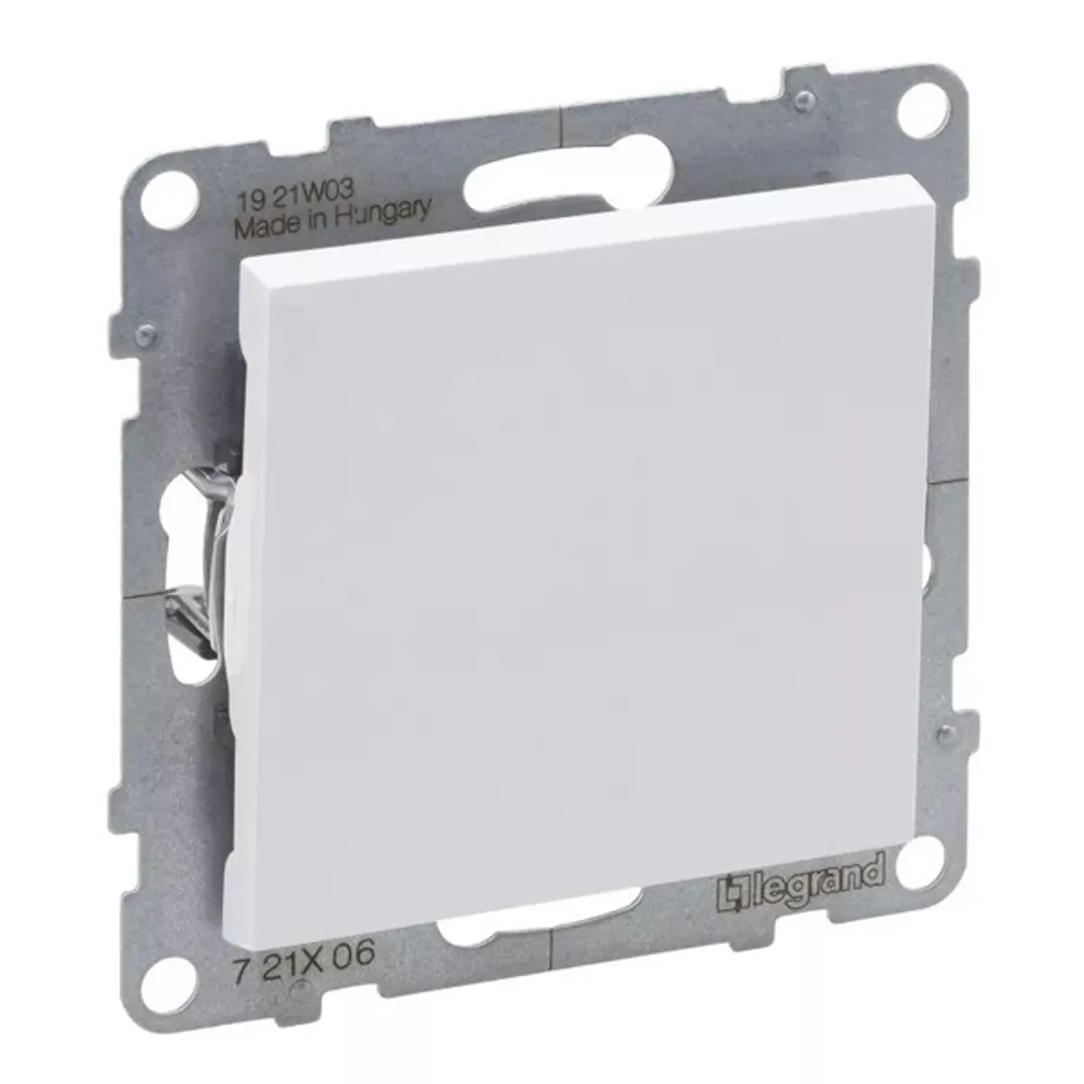 Legrand 721106 Suno 106 fehér váltókapcsoló rugós bekötéssel, jelzőfény, süllyesztett, IP20 #2