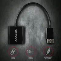 AXAGON RVD-VGN DisplayPort-VGA adapter 15 cm fekete #5