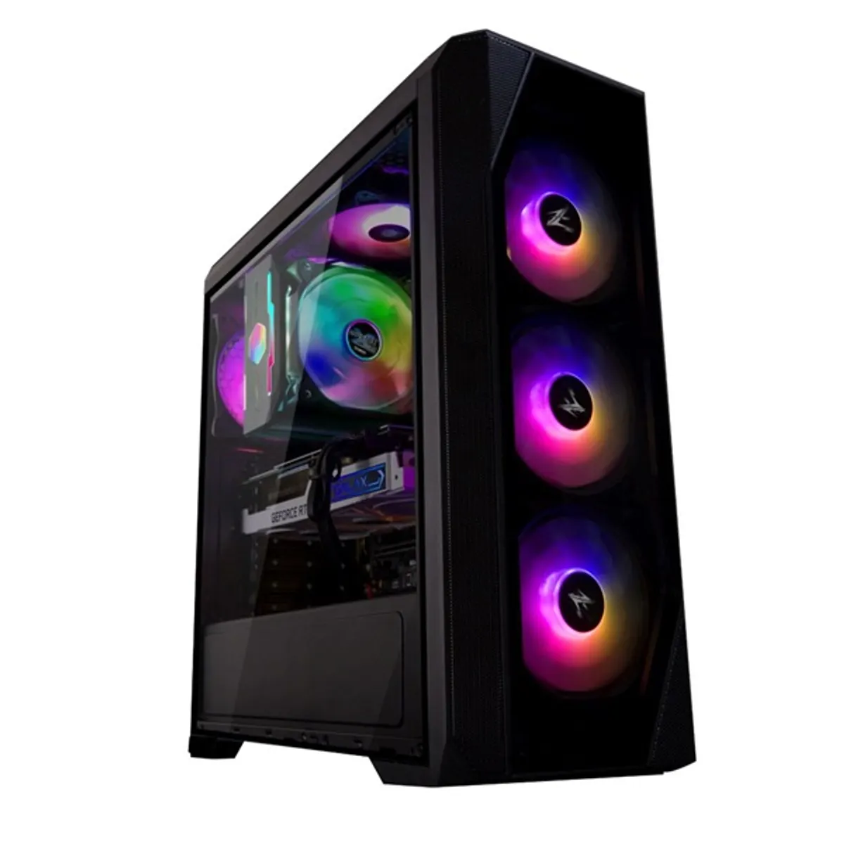 Zalman N5 TF N5 TF 4x120mm RGB előlapi ventilátorok, edzett üveg oldallap, ATX #1