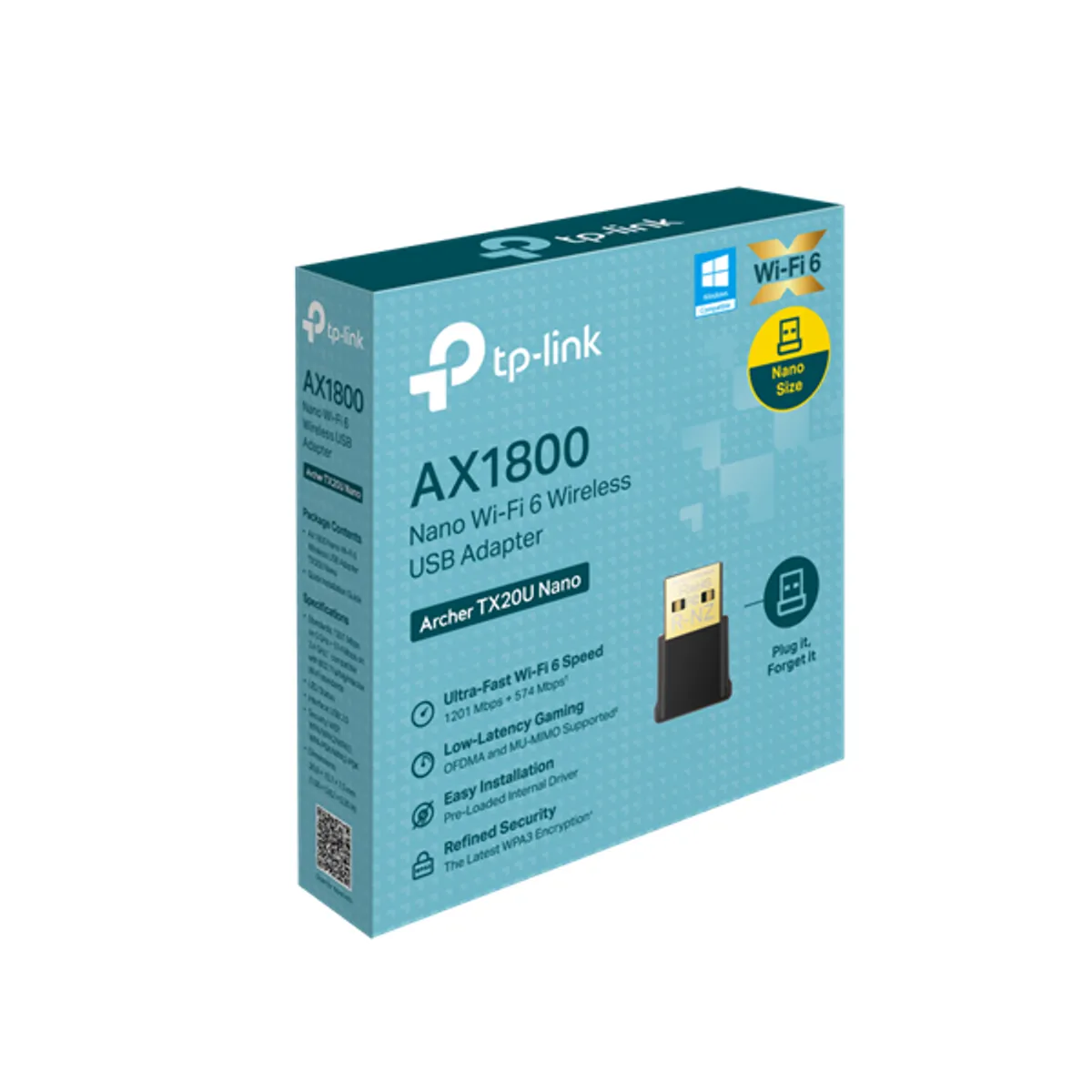 TP-LINK ARCHER TX20U NANO Archer TX20U Nano AX1800 USB 2.0 2x antennák Wi-Fi 6 #5